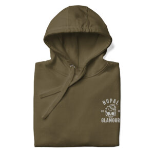 Hoodie verde con bordado Nopal Glamour