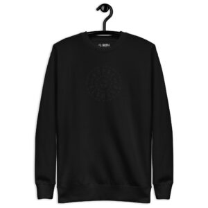 Sudadera con Emblema Bordado Negro