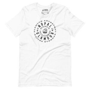 Playera de Emblema Nopal Glamour Negro